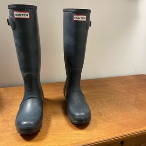 Hunter Green Winter Rain Boots Waterproof Durable